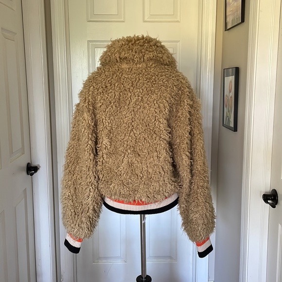 Free People High In The Sky Bomber Teddy Jacket - Picture 6 of 12